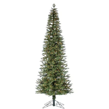 Sterling Tree Company Narrow Jackson Pine Artificial Christmas Tree Natural Cut 12 ft. Artificial Christmas Trees