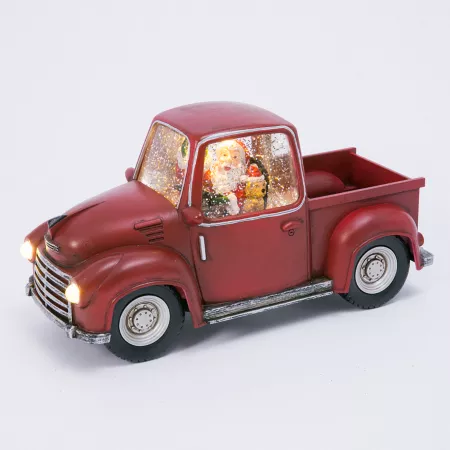 Gerson International Battery Operated Water Globe Truck with Timer Function 8.75 in. Christmas Kitchen & Tabletop Decor