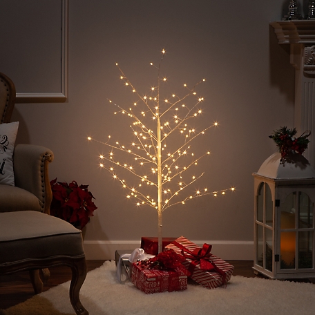 Everlasting Glow 47.2 in. Electric Lighted White Artificial Tree