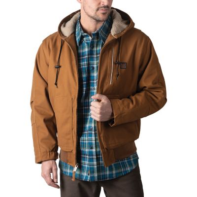 Walls Mingus DWR Duck Hooded Bomber Work Jacket I love the fleece lining, and the thoughtful zip pocket along the left breast