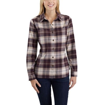 carhartt women's flannel shirt