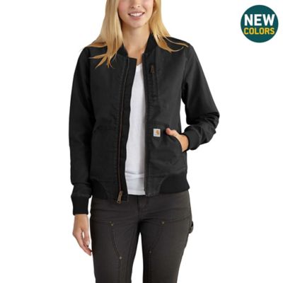 Carhartt Women's Crawford Bomber Jacket with Rugged Flex Durable Stretch Technology