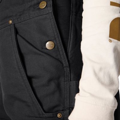 Image showing 6 th Carhartt Women's Quilted Lined Washed Duck Insulated Bib Overalls