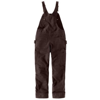 Image showing 4 th Carhartt Women's Quilted Lined Washed Duck Insulated Bib Overalls