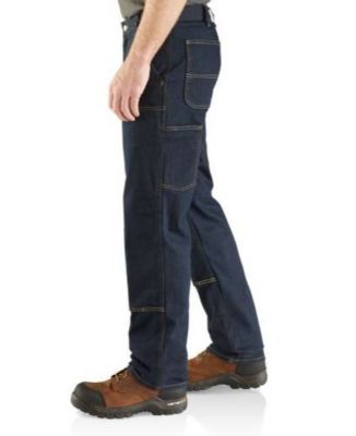 Image showing  Men's Relaxed Straight Rugged Flex Double-Front Denim Dungaree