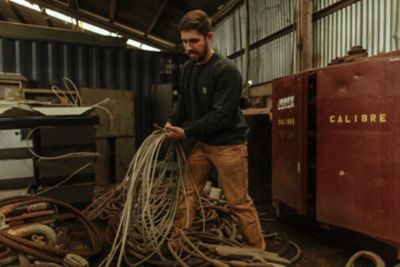 Image showing  Men's Relaxed Straight Rigby Double-Front Dungarees
