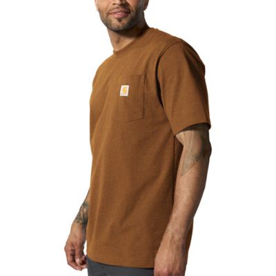 Image showing 3 th Carhartt Men's Iconic K87 Loose Fit Heavyweight Short-Sleeve Pocket T-Shirt