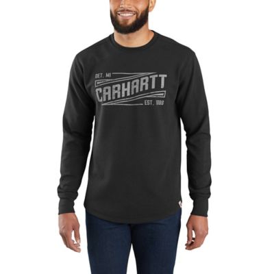carhartt men's sleeve logo graphic long sleeve t shirt
