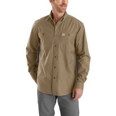 Carhartt Men's Rugged Flex Rigby Long-Sleeve Button-Down Work Shirt