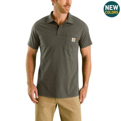 Carhartt Men's Force Short-Sleeve Work Polo Shirt