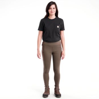 Carhartt Women's Force Fitted Lightweight Utility Leggings, Black, S -  103609-001-S