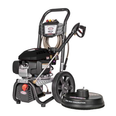 SIMPSON 3,000 PSI 2.4 GPM Gas Cold Water MegaShot Premium Pressure Washer with Honda GCV170 Engine, 12 in. Wheels