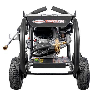 Image showing 5 th SIMPSON 3,600 PSI 2.5 GPM Gas Cold Water SuperPro Roll-Cage Pressure Washer with Honda GX200 Engine and Triplex Plunger Pump