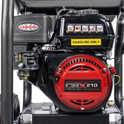 Image showing 7 th SIMPSON 3,600 PSI 2.5 GPM Gas Cold Water SuperPro Roll-Cage Pressure Washer with CRX210 Engine and AAA Triplex Plunger Pump