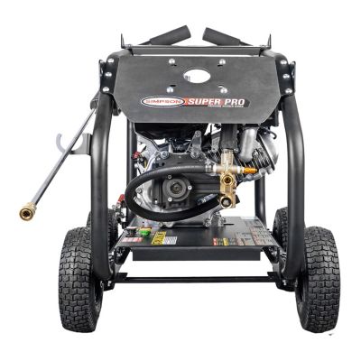 Image showing 5 th SIMPSON 4,000 PSI 3.5 GPM Gas Cold Water SuperPro Roll-Cage Pressure Washer, Triplex Plunger Pump, Honda GX270 Engine, 49-State