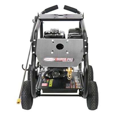 Image showing  4,400 PSI 4 GPM Gas Cold Water SuperPro Roll-Cage Pressure Washer, Triplex Plunger Pump, Honda GX390 Engine, 49-State