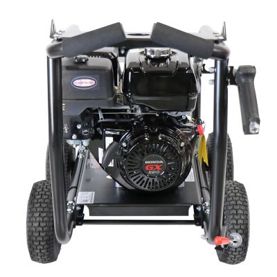 Image showing  4,400 PSI 4 GPM Gas Cold Water SuperPro Roll-Cage Pressure Washer, Triplex Plunger Pump, Honda GX390 Engine, 49-State