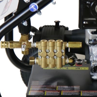 Image showing 5 th SIMPSON 4,400 PSI 4 GPM Gas Cold Water SuperPro Roll-Cage Pressure Washer, Triplex Plunger Pump, Honda GX390 Engine, 49-State