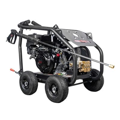 Image showing  4,200 PSI 4 GPM Gas Cold Water SuperPro Roll-Cage Pressure Washer, Triplex Plunger Pump, Honda GX390 Engine, 49-State