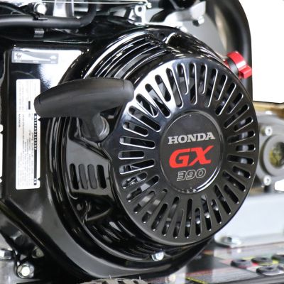 Image showing 7 th SIMPSON 4,200 PSI 4 GPM Gas Cold Water SuperPro Roll-Cage Pressure Washer, Triplex Plunger Pump, Honda GX390 Engine, 49-State