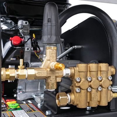 Image showing 8 th SIMPSON 4,200 PSI 4 GPM Gas Cold Water SuperPro Roll-Cage Pressure Washer, Triplex Plunger Pump, Honda GX390 Engine, 49-State