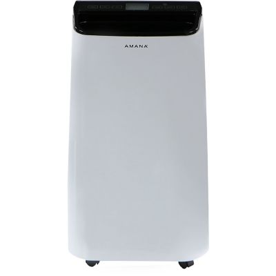 Amana 10,000 BTU Portable Air Conditioner with Remote Control, White/Black