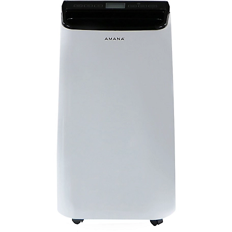Amana 10,000 BTU Portable Air Conditioner with Remote Control, White/Black