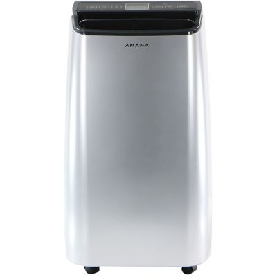 Amana 10,000 BTU Portable Air Conditioner with Remote Control, Silver/Gray, For 450 sq. ft. Rooms