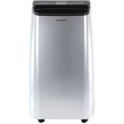 Amana 115V Portable Air Conditioner with Remote Control, 450 sq. ft., 10,000 BTU Silver/Gray