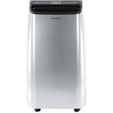 Amana 10,000 BTU Portable Air Conditioner with Remote Control, Silver/Gray, For 450 sq. ft. Rooms