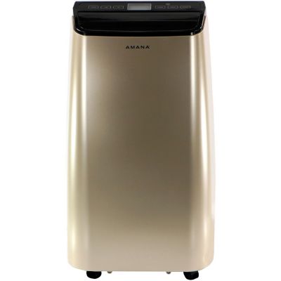 Amana 12,000 BTU Portable Air Conditioner with Remote Control, Gold/Black