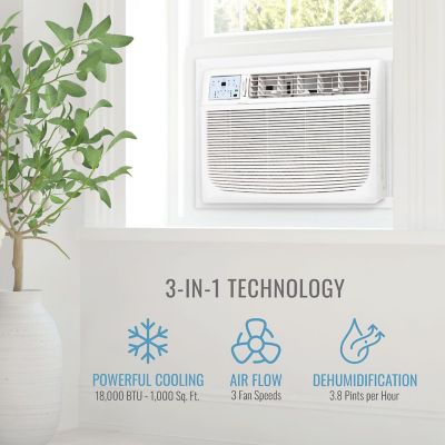 Image showing  18,000/17,700 BTU 230V Window/Wall Air Conditioner with Follow Me LCD Remote Control