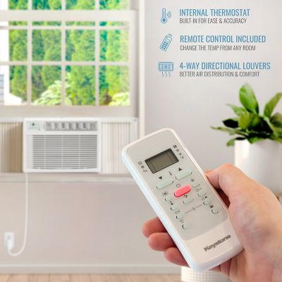 Image showing 8 th Keystone 18,000/17,700 BTU 230V Window/Wall Air Conditioner with Follow Me LCD Remote Control