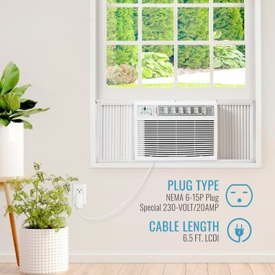 Image showing 9 th Keystone 18,000/17,700 BTU 230V Window/Wall Air Conditioner with Follow Me LCD Remote Control