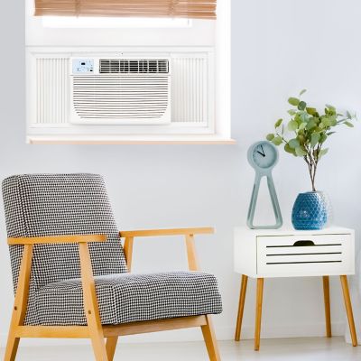 Image showing 6 th Keystone 115 V Window/Wall Air Conditioner with 3,500 BTU Supplemental Heat, 1,500 sq. ft., 8,000 BTU
