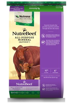 Nutrena NutreBeef All Purpose Cattle Mineral Supplement with Fly Control, 50 lb.