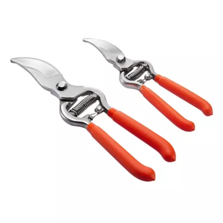 Barn Star 8" and 10" Bypass Pruner Set Red 2 Piece. Hand Pruners