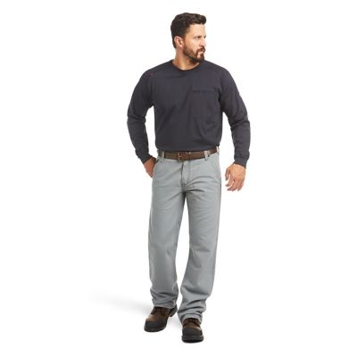 Image showing 0 th Ariat Men's FR Flame-Resistant Relaxed Fit M4 Workhorse Bootcut Work Pants