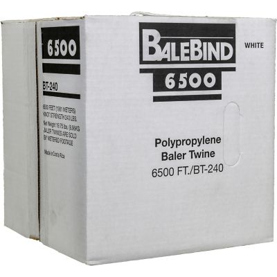 Image showing  6,500 ft. Polypropylene Baler Twine, White, 240 lb. Knot Strength