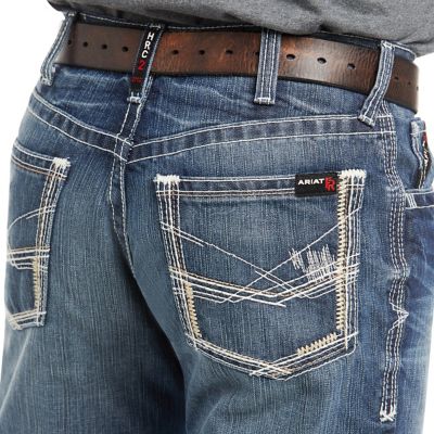 Image showing 5 th Ariat Men's Relaxed Fit Mid-Rise FR M4 Ridgeline Bootcut Jeans