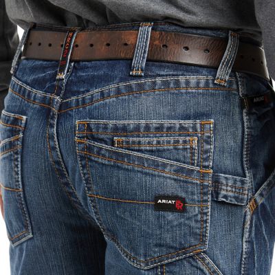 Image showing 0 th Ariat Men's Relaxed Fit Natural-Rise FR M4 Workhorse Bootcut Jeans
