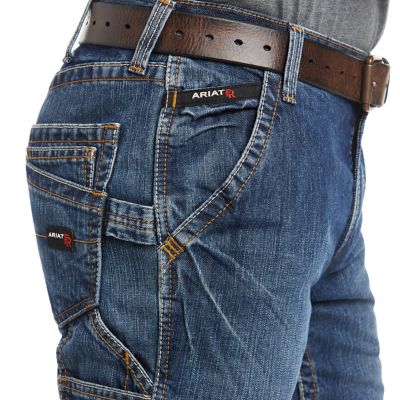 Image showing 1 th Ariat Men's Relaxed Fit Natural-Rise FR M4 Workhorse Bootcut Jeans