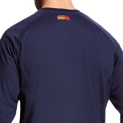 Image showing 3 th Ariat Men's FR Air Henley Long-Sleeve Work Shirt