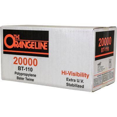 Image showing 20,000 ft. Orangeline Polypropylene Baler Twine, 110 lb. Tensile Strength