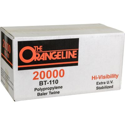 Orange 4,000 Ft - For big square bales Orangeline Polypropylene Baler Twine 450 knot strenth Weather UV Resistant HI-VIS 
