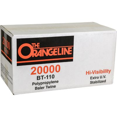Image showing 20,000 ft. Orangeline Polypropylene Baler Twine, 110 lb. Tensile Strength