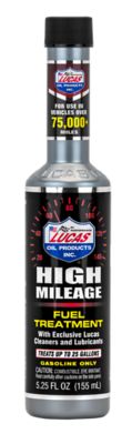 Lucas Oil Products High Mileage Fuel Treatment, 5.25 oz., 24x1