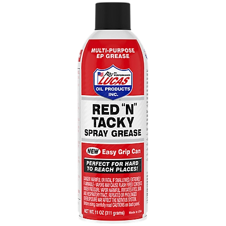 Lucas Oil Products 11 oz. Red N Tacky Grease Aerosol, 12x1