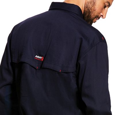 Image showing 5 th Ariat Men's FR Flame-Resistant Solid Vent Long-Sleeve Work Shirt