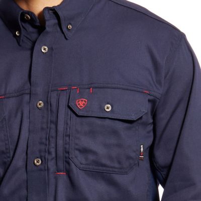 Image showing 2 th Ariat Men's FR Flame-Resistant Solid Vent Long-Sleeve Work Shirt